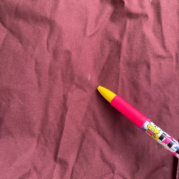 Burgundy London Fog Trench Coat with Detachable Leather Collar - Picture 12 of 13